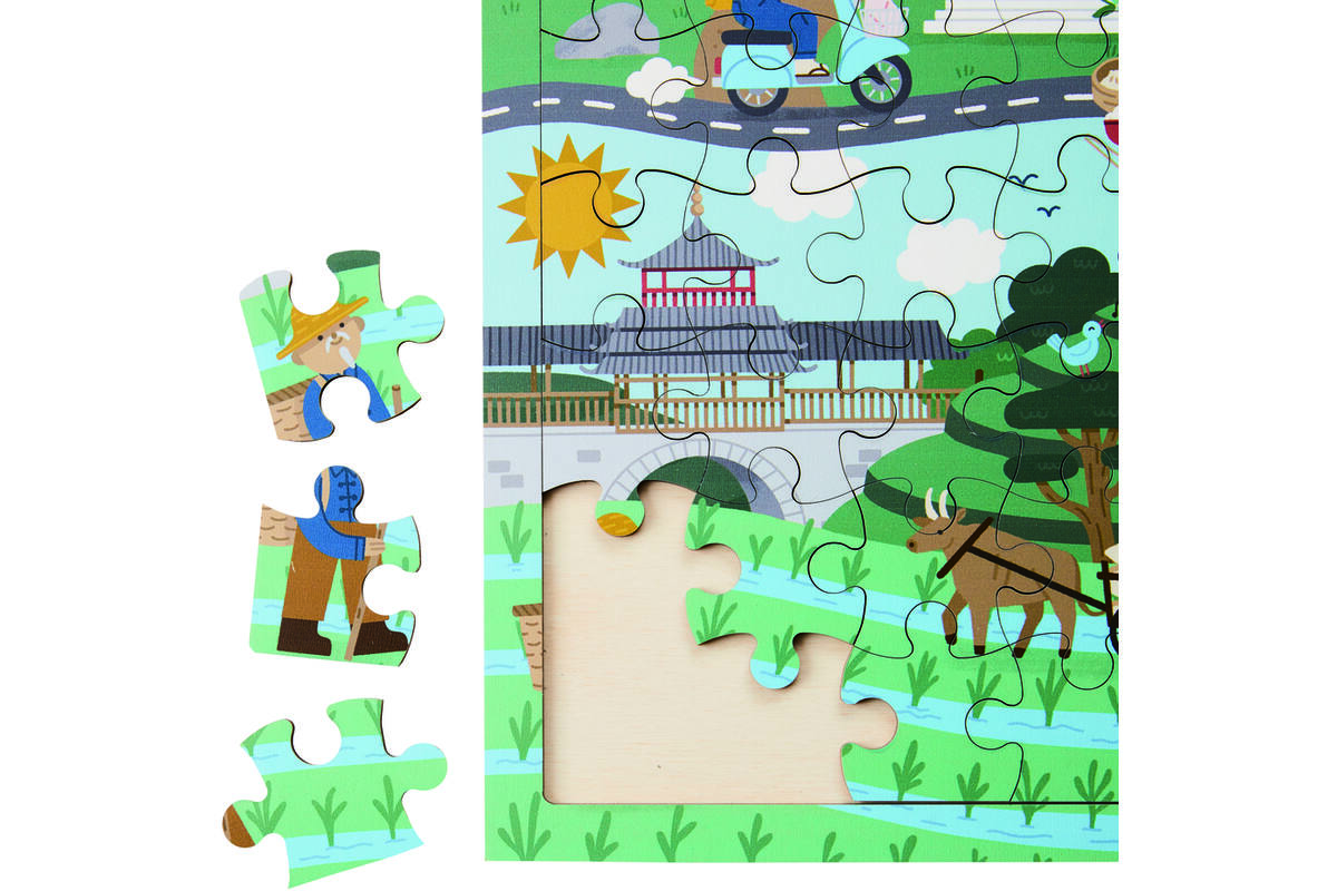 Rolf Puzzels - Puzzel landen China, 81 stukjes